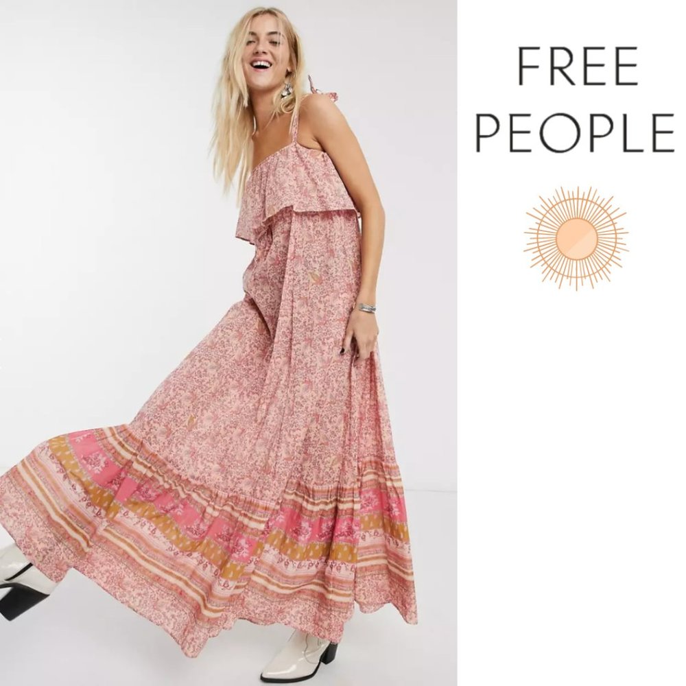 Free People Tangier Babydoll Maxi Dress